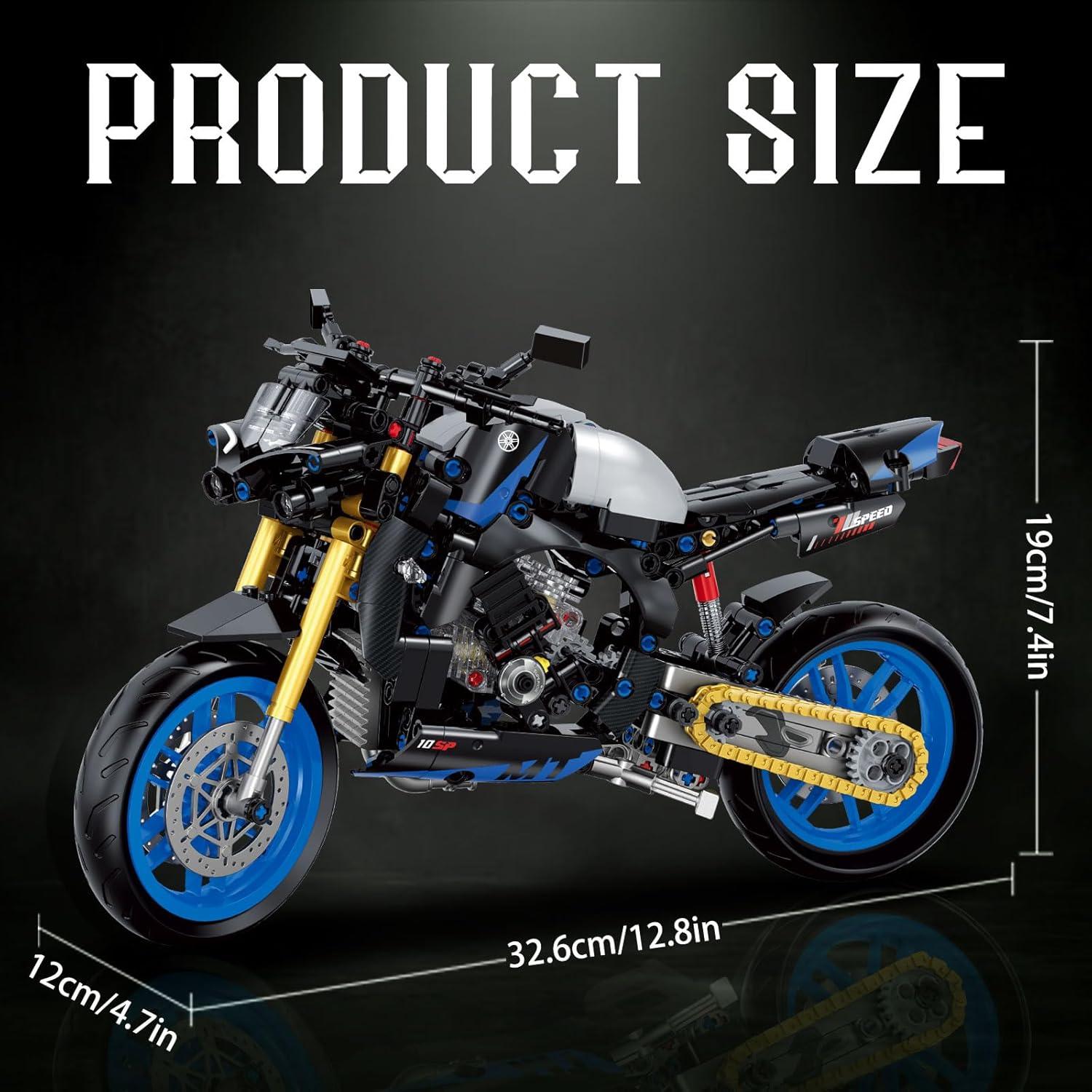 Conjunto de Construcción Motocicleta MJDDJA 1:8 579 Piezas