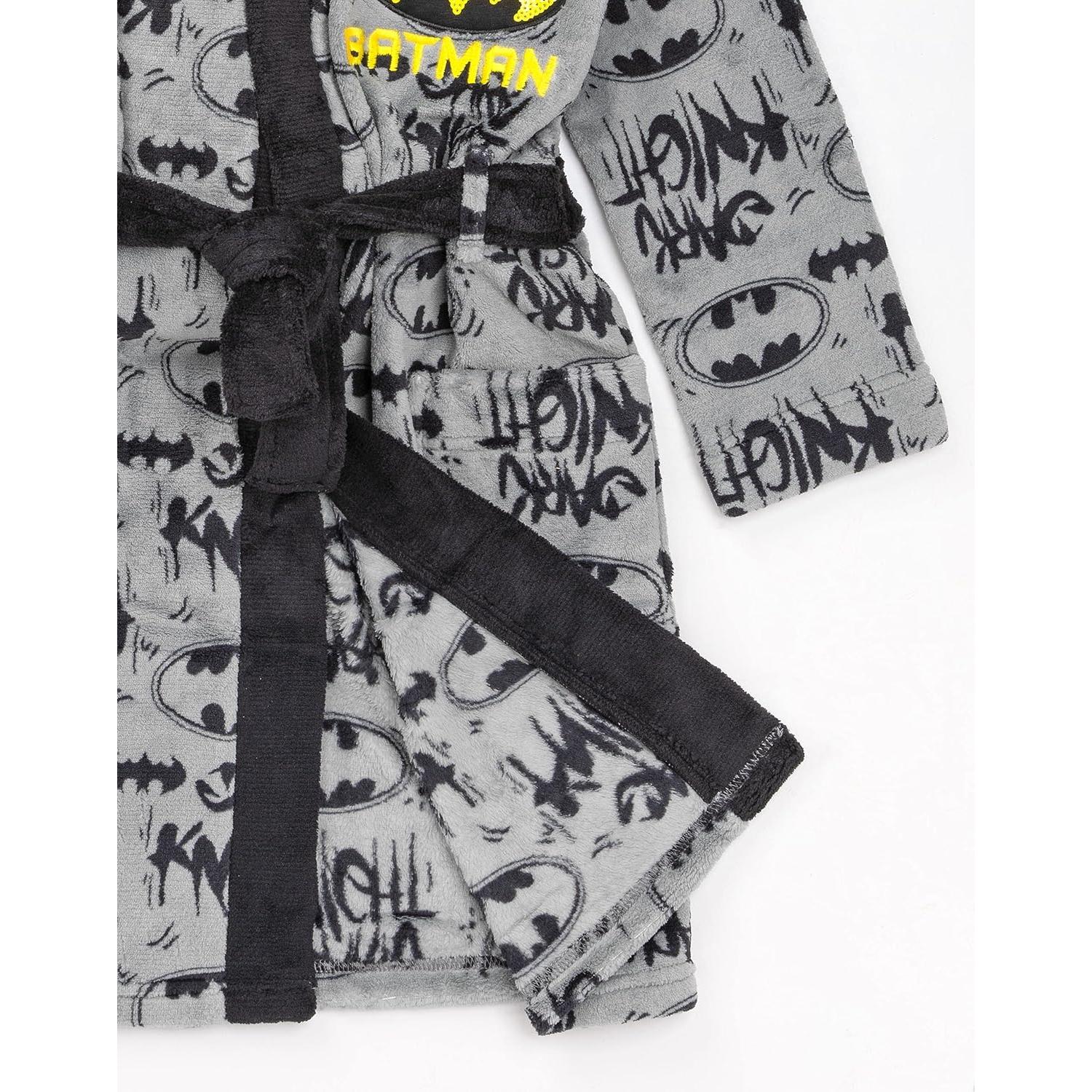 Bata de Niños DC Comics Batman Gris 5-6 Años con Capucha
