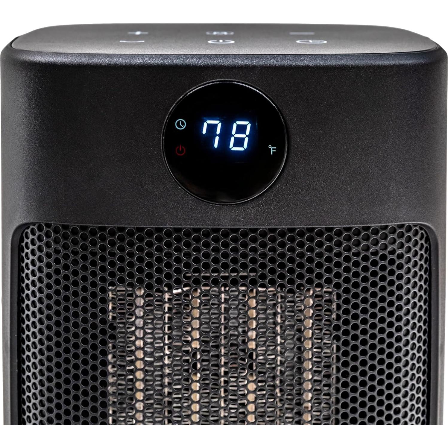 Calentador Eléctrico Portátil Comfort Zone CZ12829 Negro 1500W