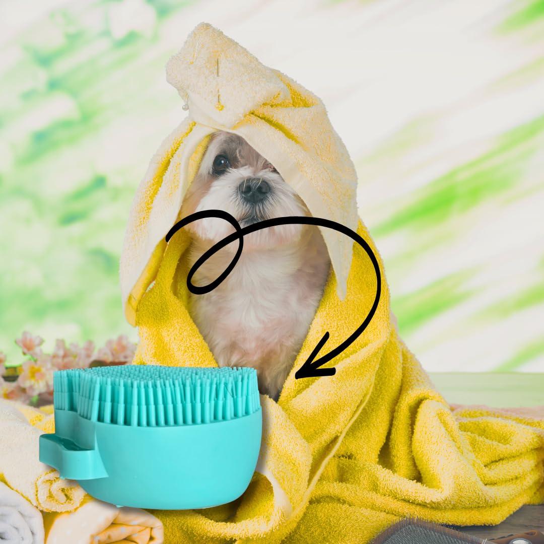 Cepillo de Spa 2-en-1 Clean Pet para Perros y Gatos Azul