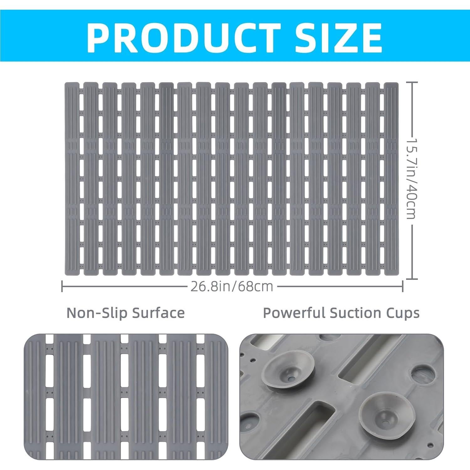 Alfombra de Baño Antideslizante para Perros Lonepetu 68x40cm