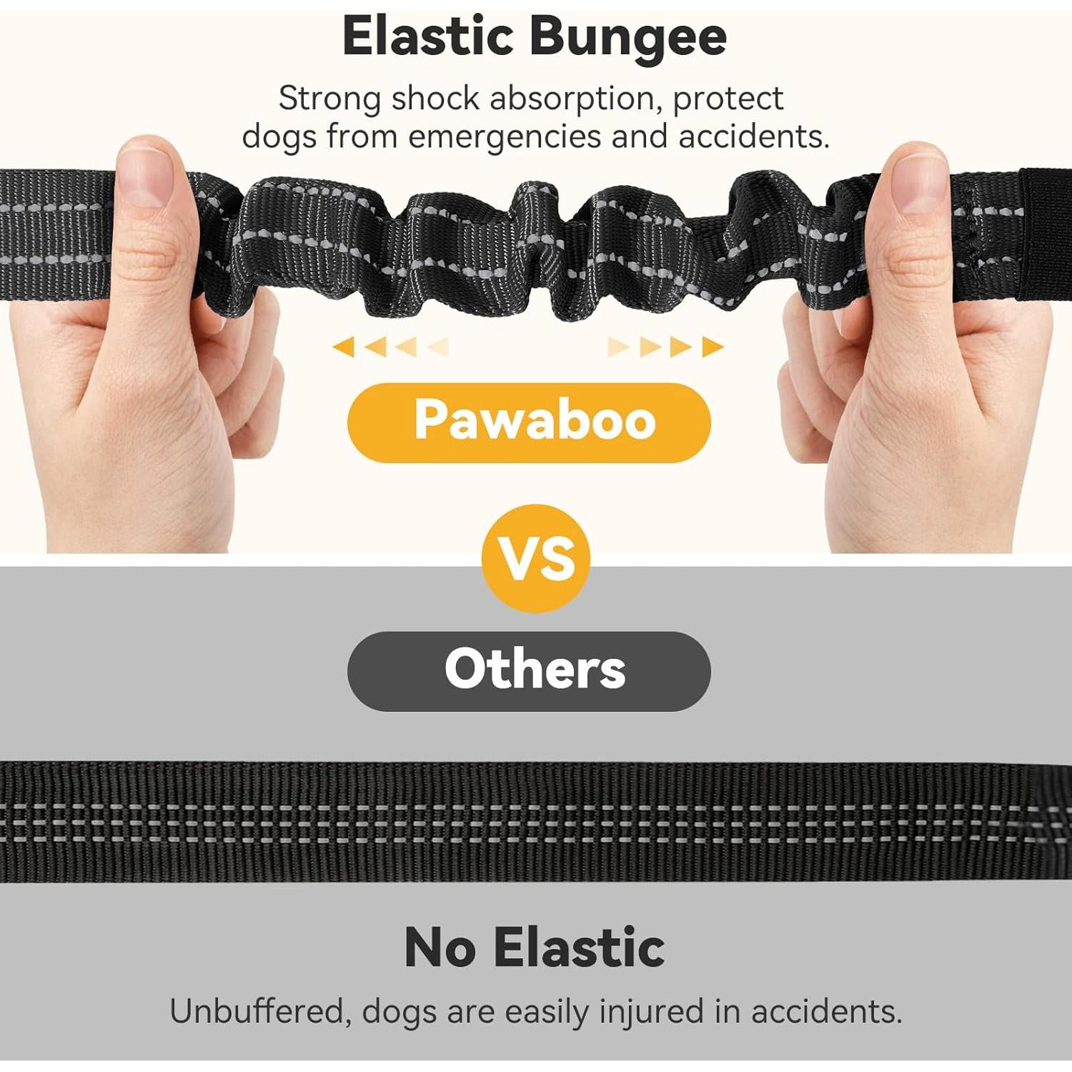 Cinturón de Seguridad para Perros Pawaboo 3-en-1 Ajustable