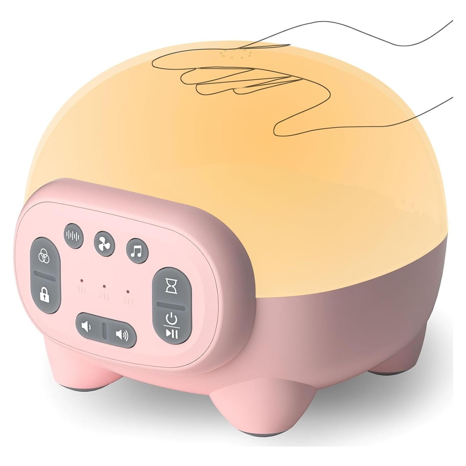 Máquina de Sonido KIOZZIK con Luz Nocturna 42 Sonidos 12x12 cm