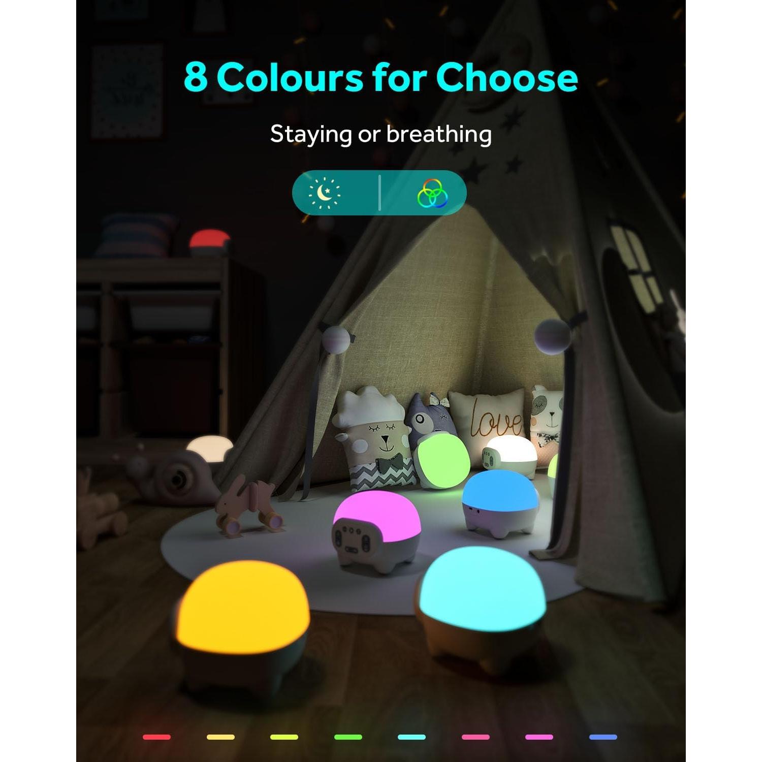 Máquina de Sonido KIOZZIK con Luz Nocturna 42 Sonidos 12x12 cm