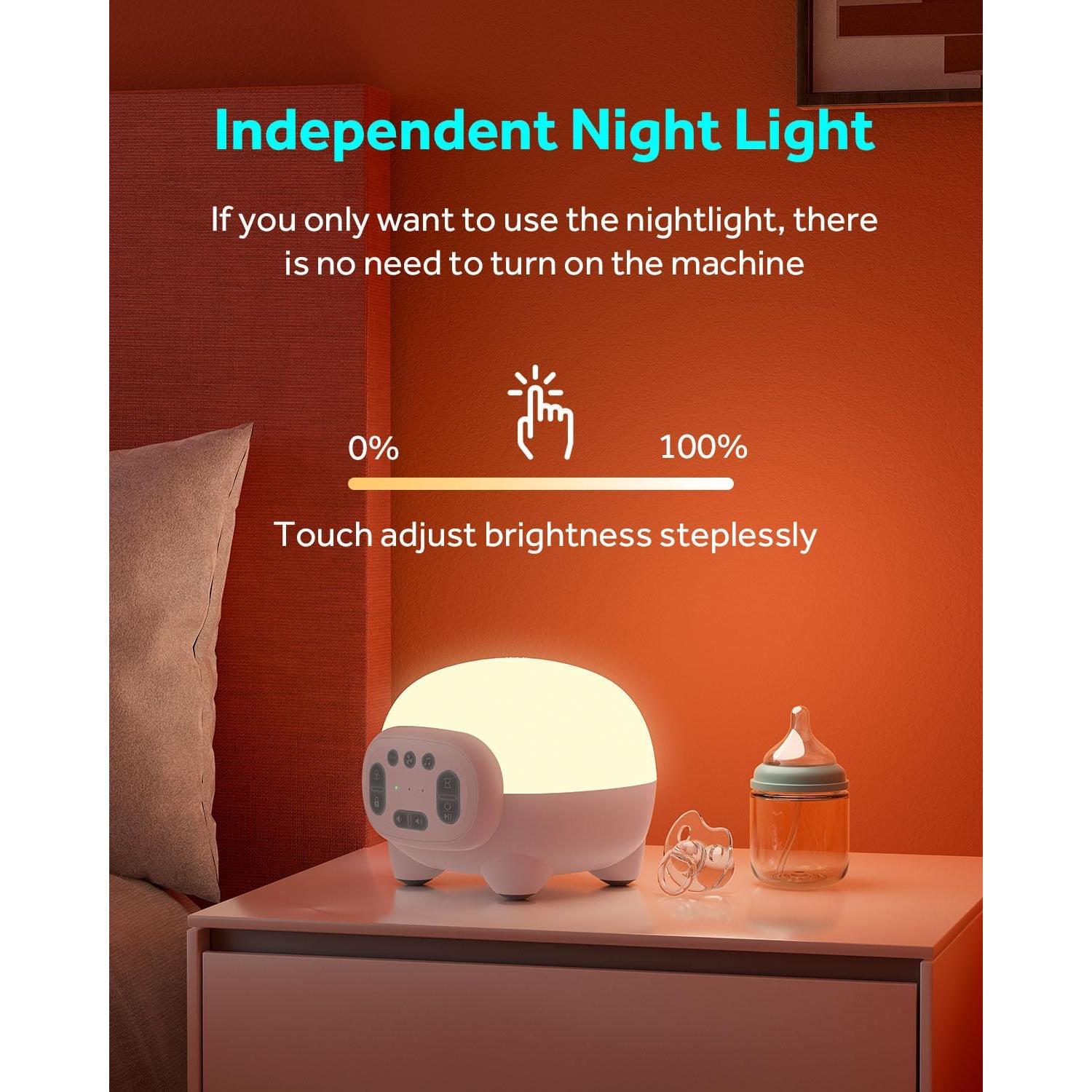 Máquina de Sonido KIOZZIK con Luz Nocturna 42 Sonidos 12x12 cm