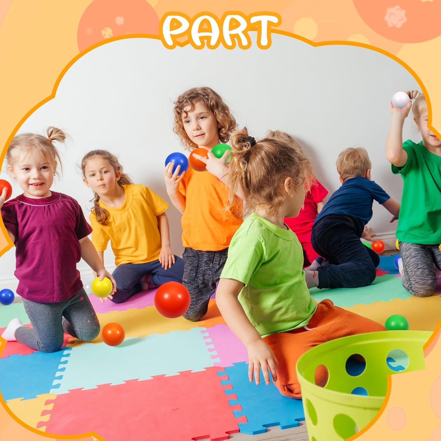 12 Pelotas de Estrés de Espuma Kymqlyw 6 Colores 6.35 cm