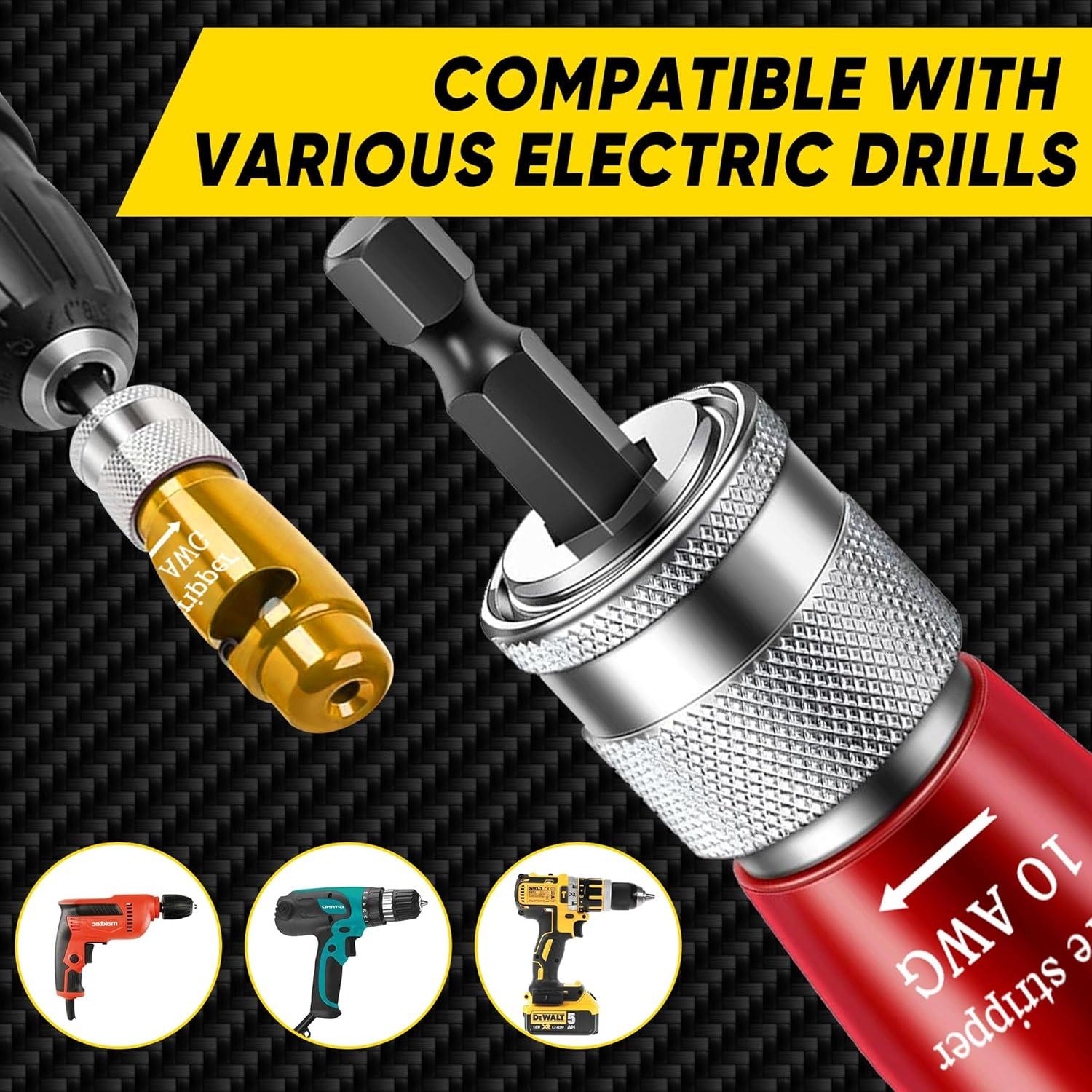 Desforradora de Alambre Mriykio 8 en 1 para Taladro