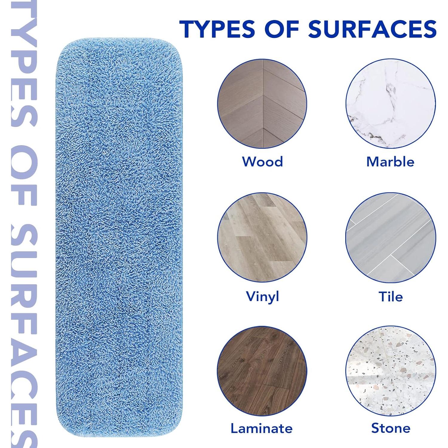 Almohadillas de Mopa Reutilizables BeiLan 18" y 17" - Paquete de 10