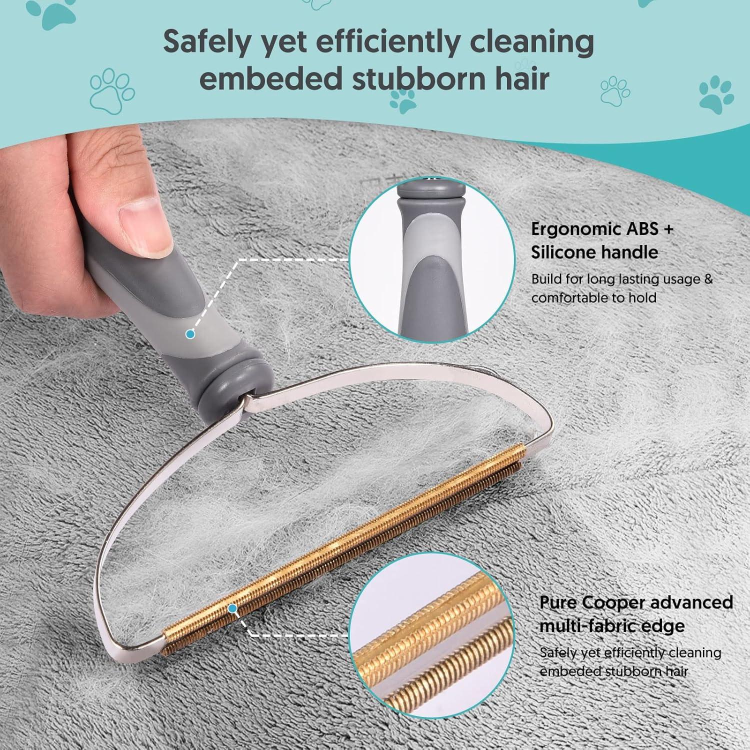 Removedor de Pelo de Mascota AXLUNAR - 3 Herramientas Reutilizables