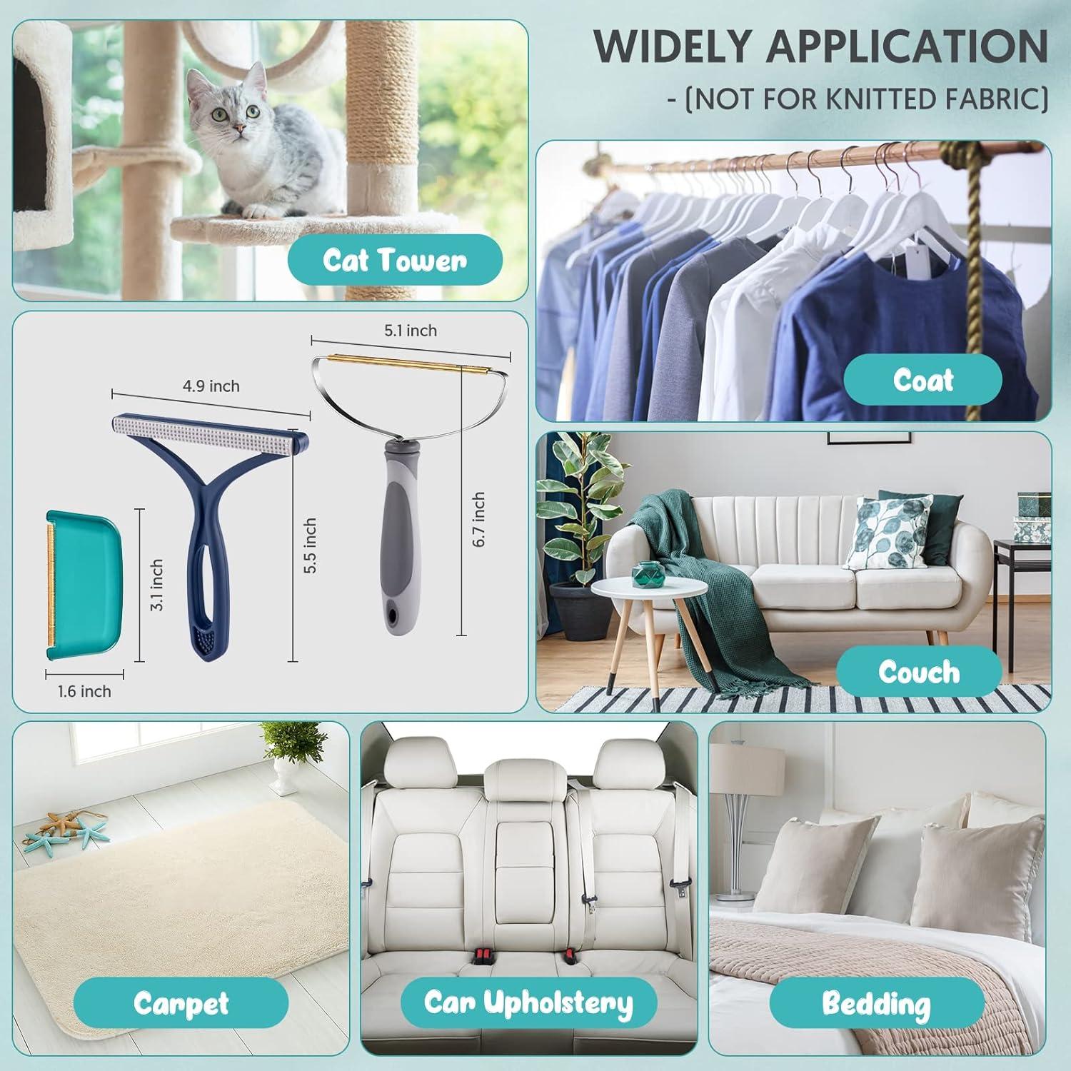 Removedor de Pelo de Mascota AXLUNAR - 3 Herramientas Reutilizables