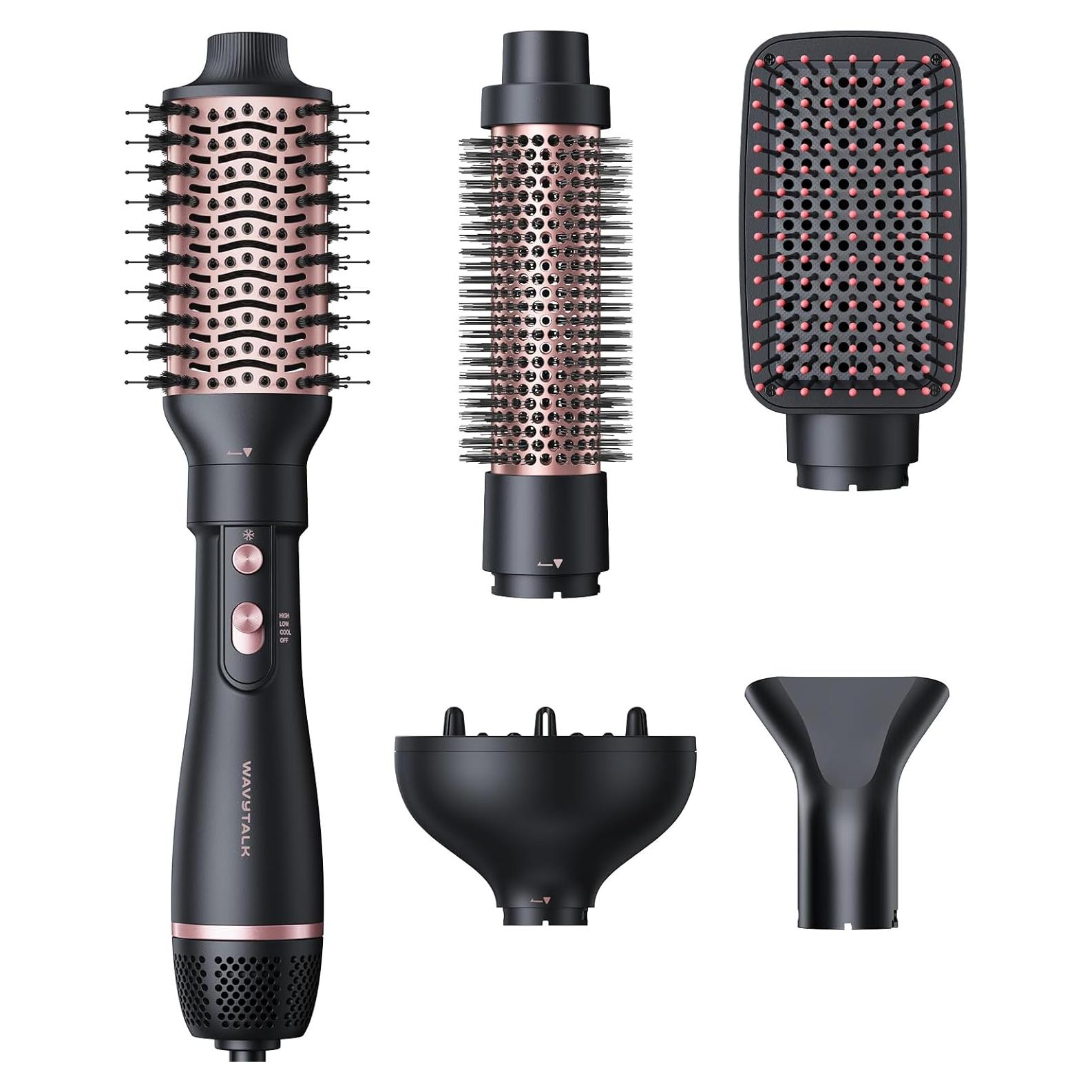 Cepillo Secador de Pelo Wavytalk 5 en 1 Negro, 1000W