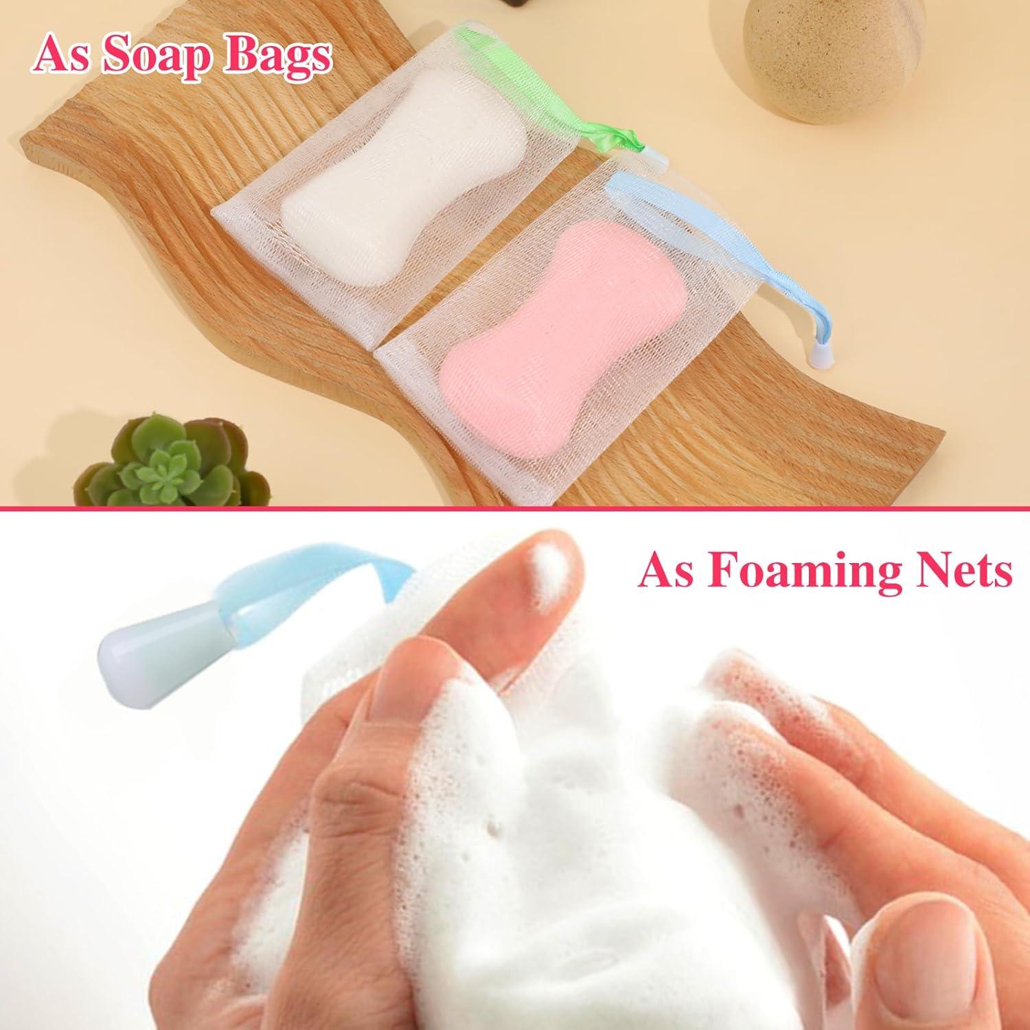 10 Bolsas de Jabón de Malla Exfoliante MOZEAT LENS 12x9cm