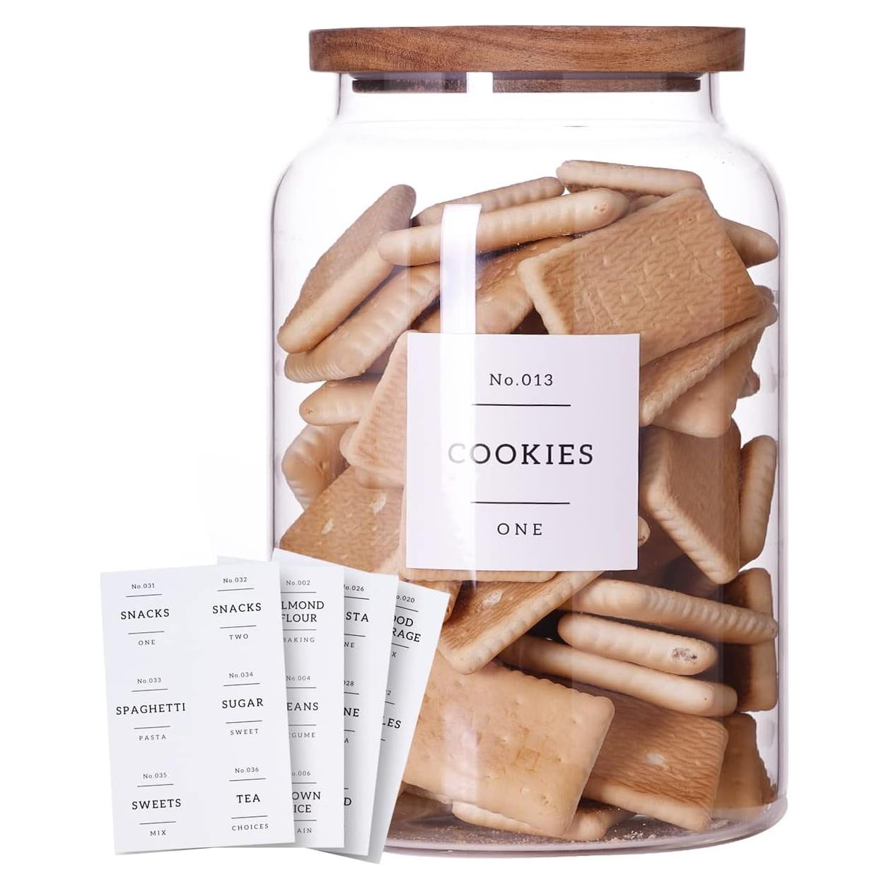 Tarro de Galletas de Vidrio 3.79L Mujin con Tapa Hermética