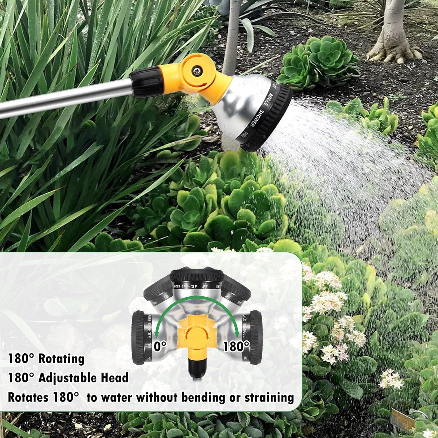 Varita de Riego YUNVI 39.88 cm 10 Patrones Rotatorio