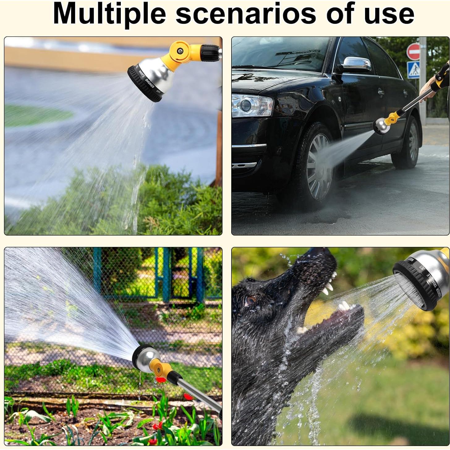 Varita de Riego YUNVI 39.88 cm 10 Patrones Rotatorio