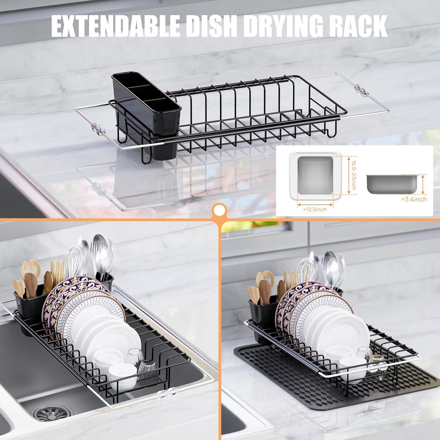 Escurridor de Platos Expandible Kochwert Acero Inoxidable 14-25 cm