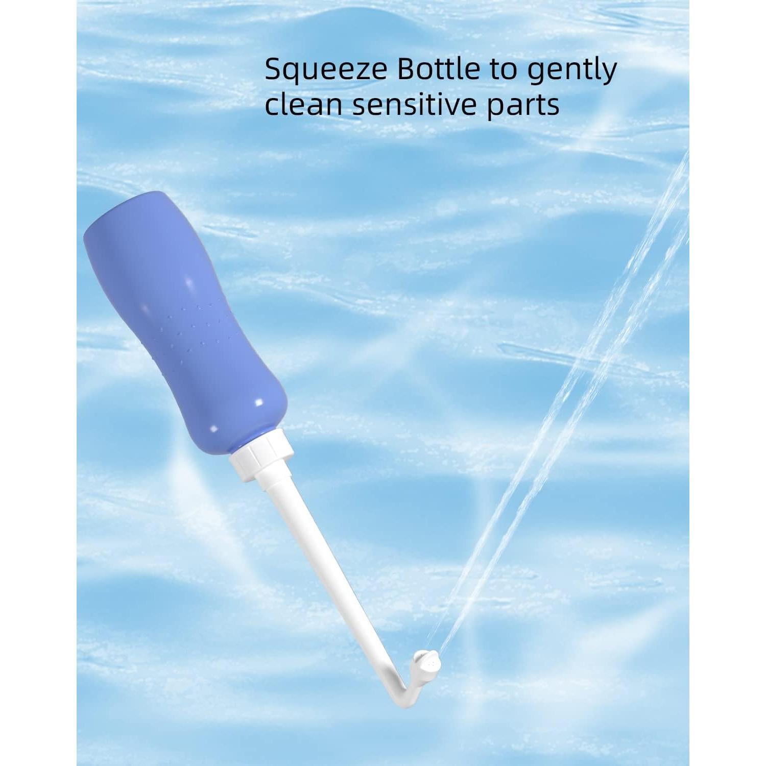 Bidet Portátil Hibbent 500ml Púrpura con Boquilla Angulada