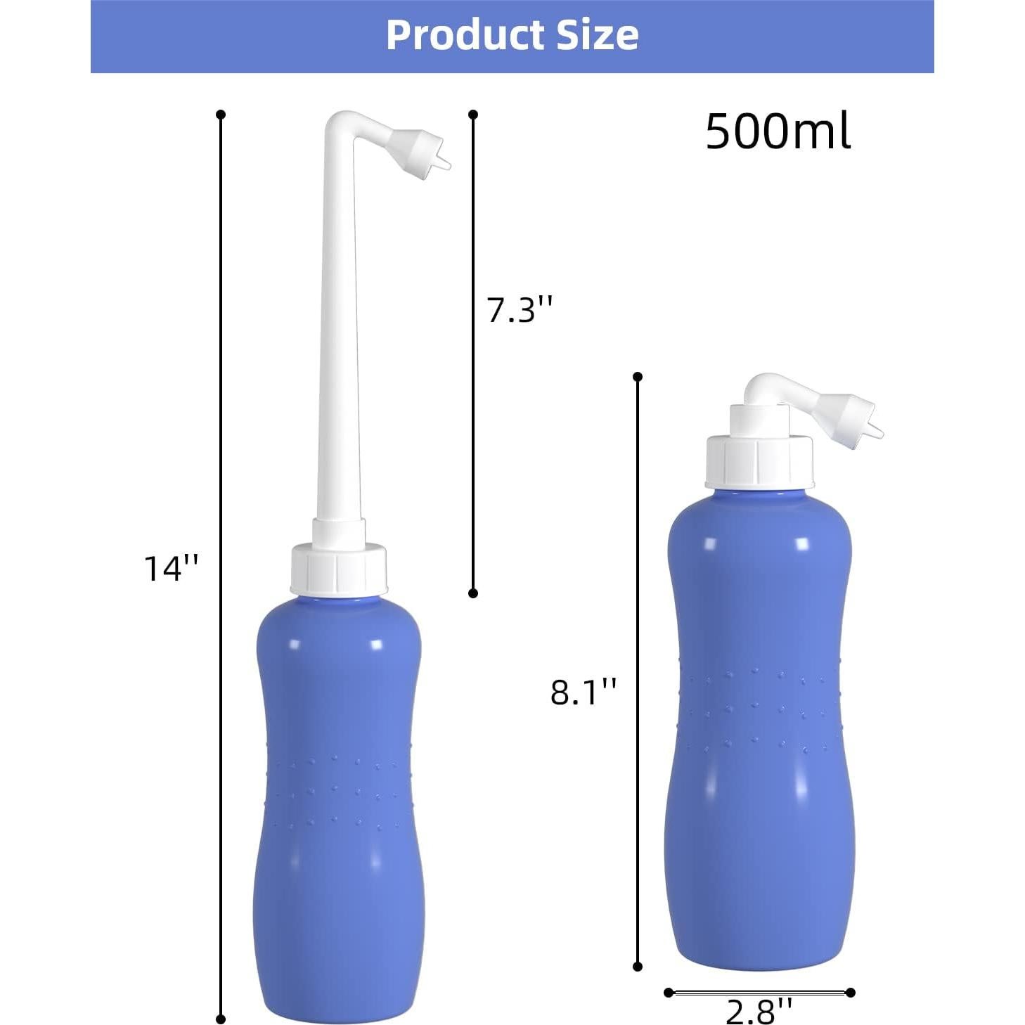 Bidet Portátil Hibbent 500ml Púrpura con Boquilla Angulada