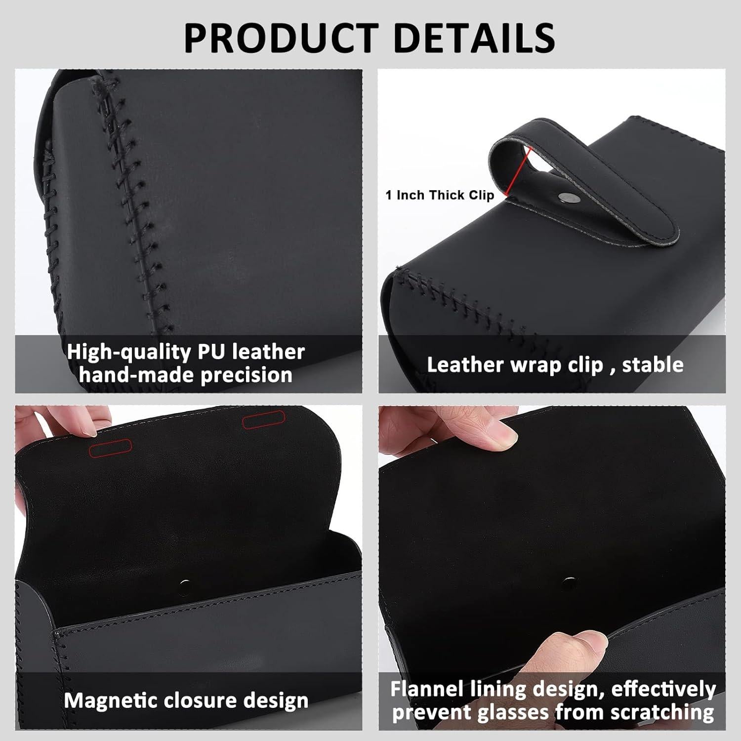 Soporte de Gafas de Sol Accmor para Visera de Coche Negro