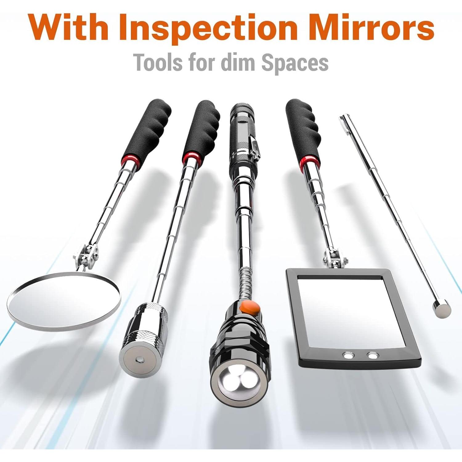 Juego de Herramientas Magnéticas MANWALD 5 Piezas con LED