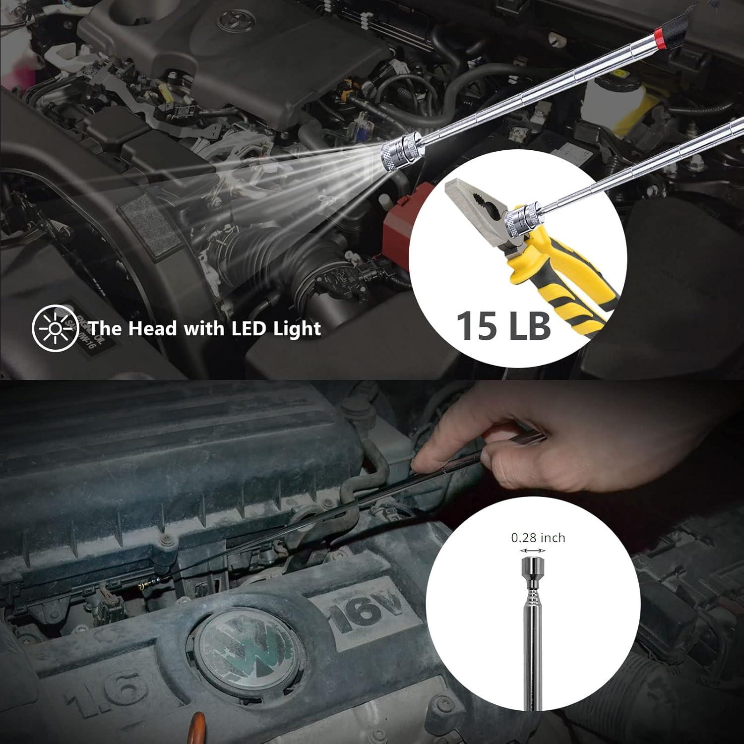 Juego de Herramientas Magnéticas MANWALD 5 Piezas con LED