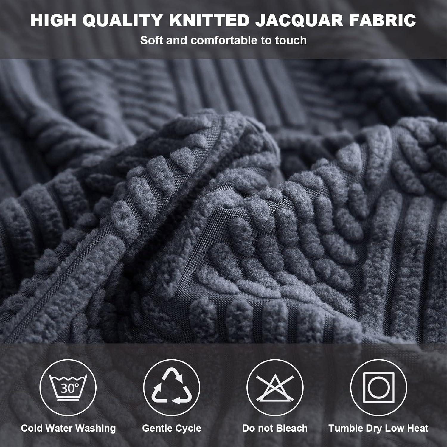 Funda de Cojín para Sofá Ele ELEOPTION L Gris Oscuro M