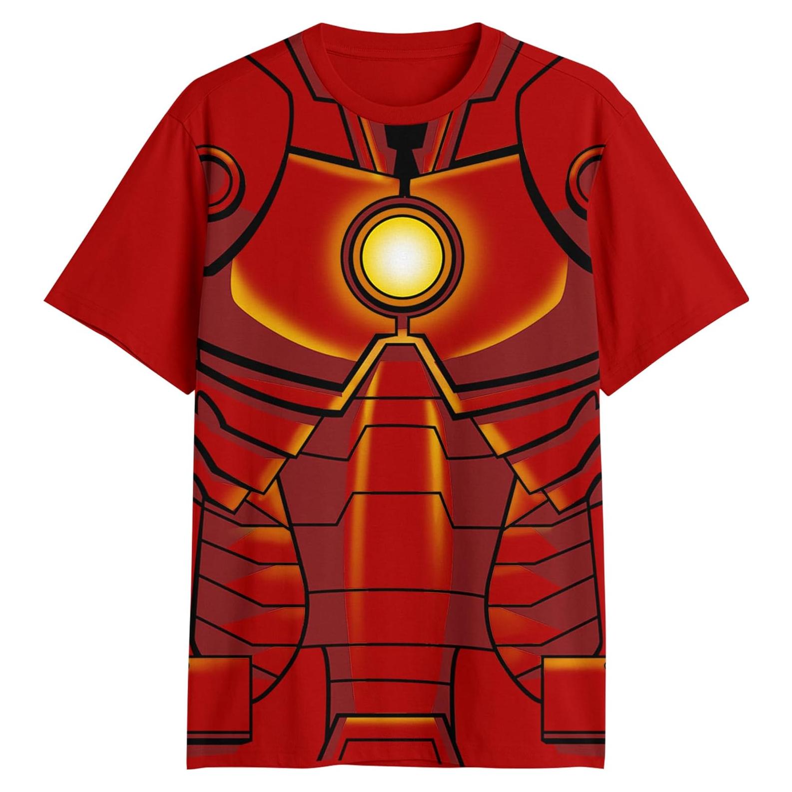 Camiseta Disfraz Iron Man Marvel Tony Stark Adulto Rojo