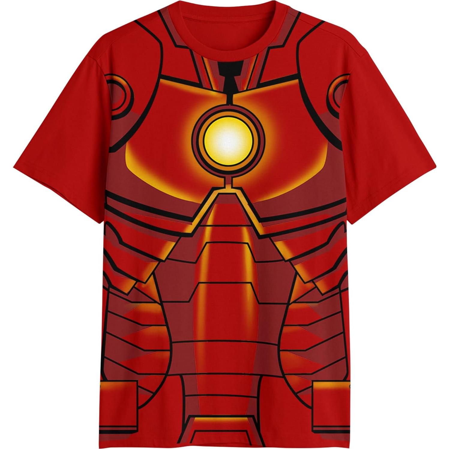 Camiseta Disfraz Iron Man Marvel Tony Stark Adulto Rojo