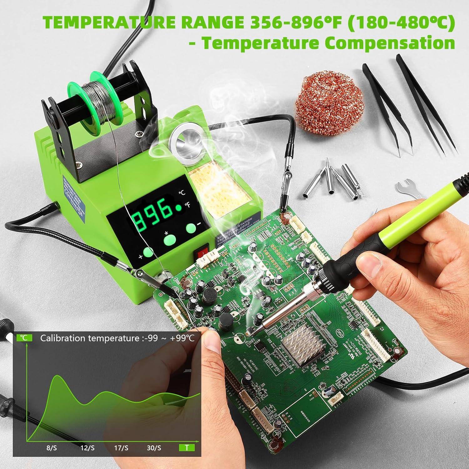 Estación de Soldadura Crtsweker 100W Digital con Accesorios