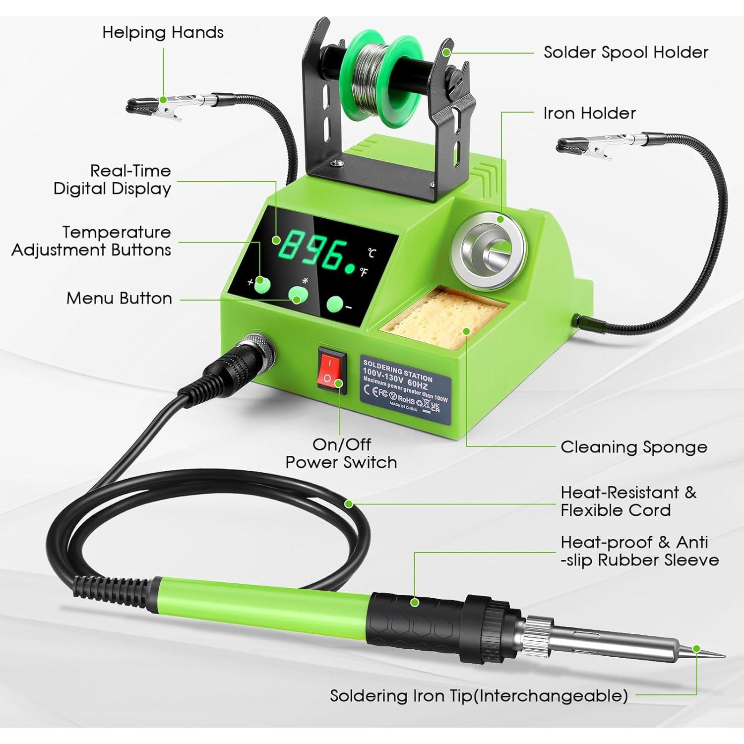 Estación de Soldadura Crtsweker 100W Digital con Accesorios