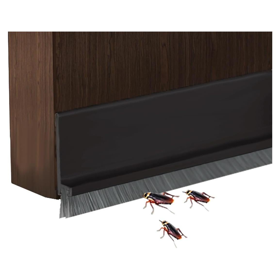 Tope de Draft Ajustable YINGD 100 cm con Cepillo Aislante Negro