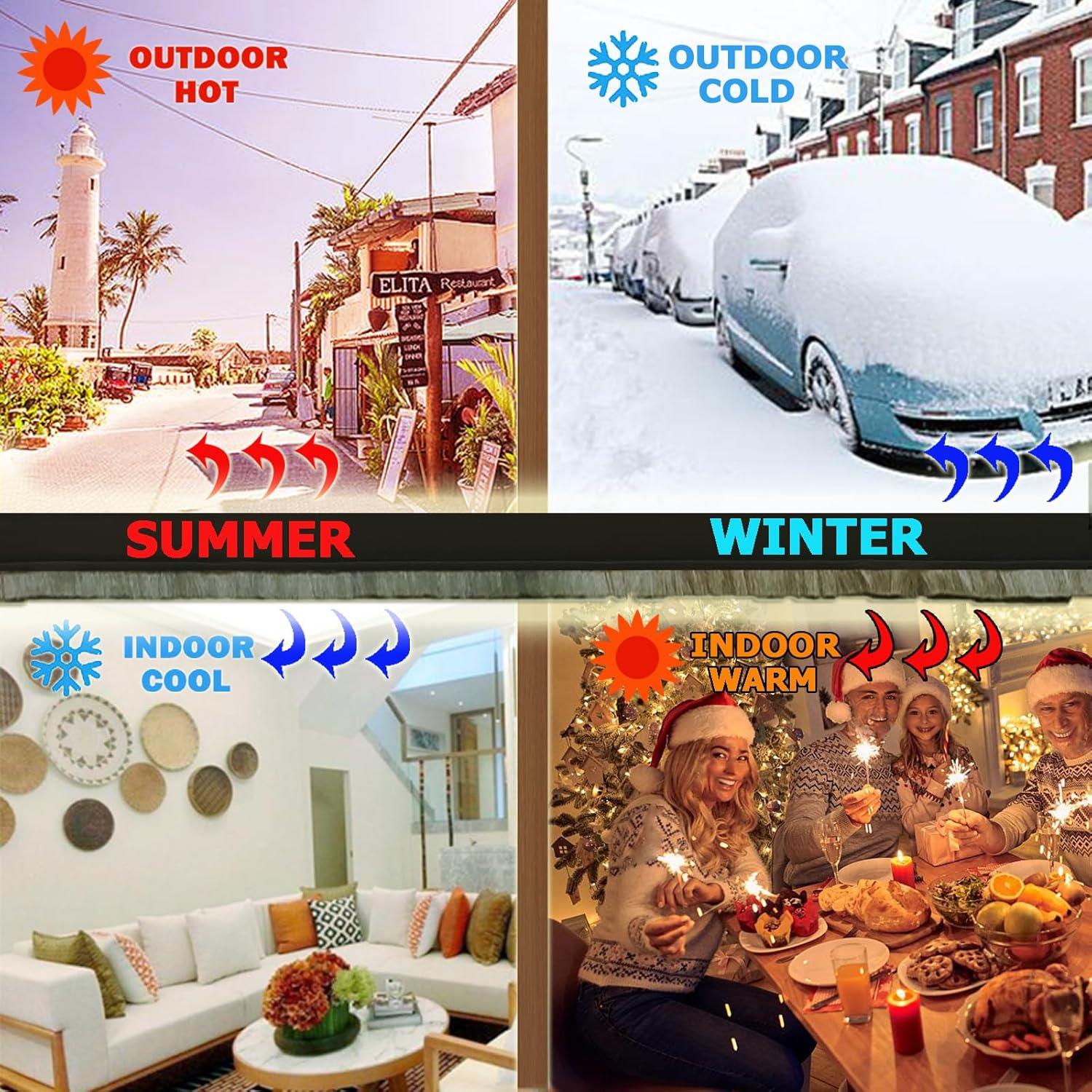 Tope de Draft Ajustable YINGD 100 cm con Cepillo Aislante Negro