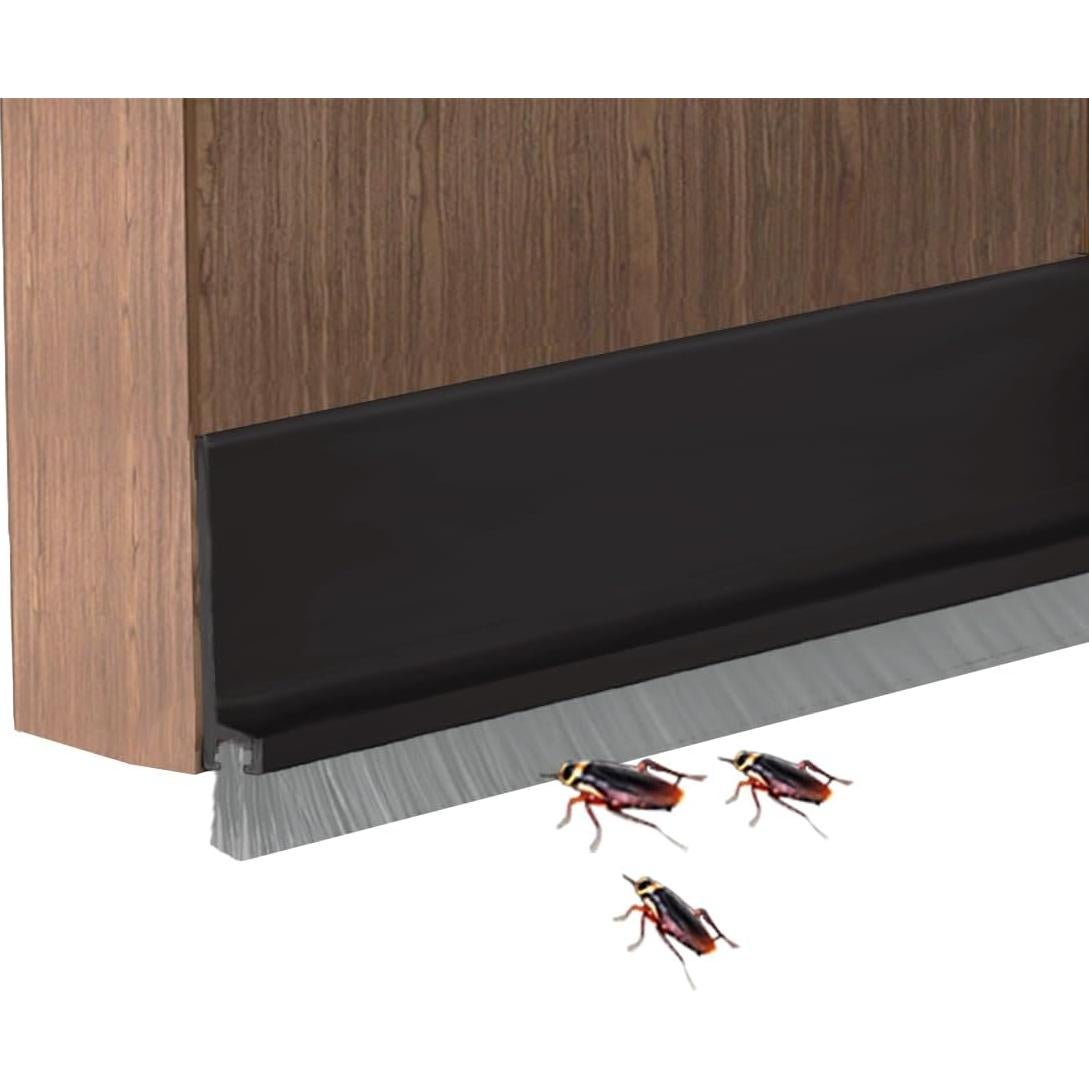 Tope de Draft Ajustable YINGD 100 cm con Cepillo Aislante Negro