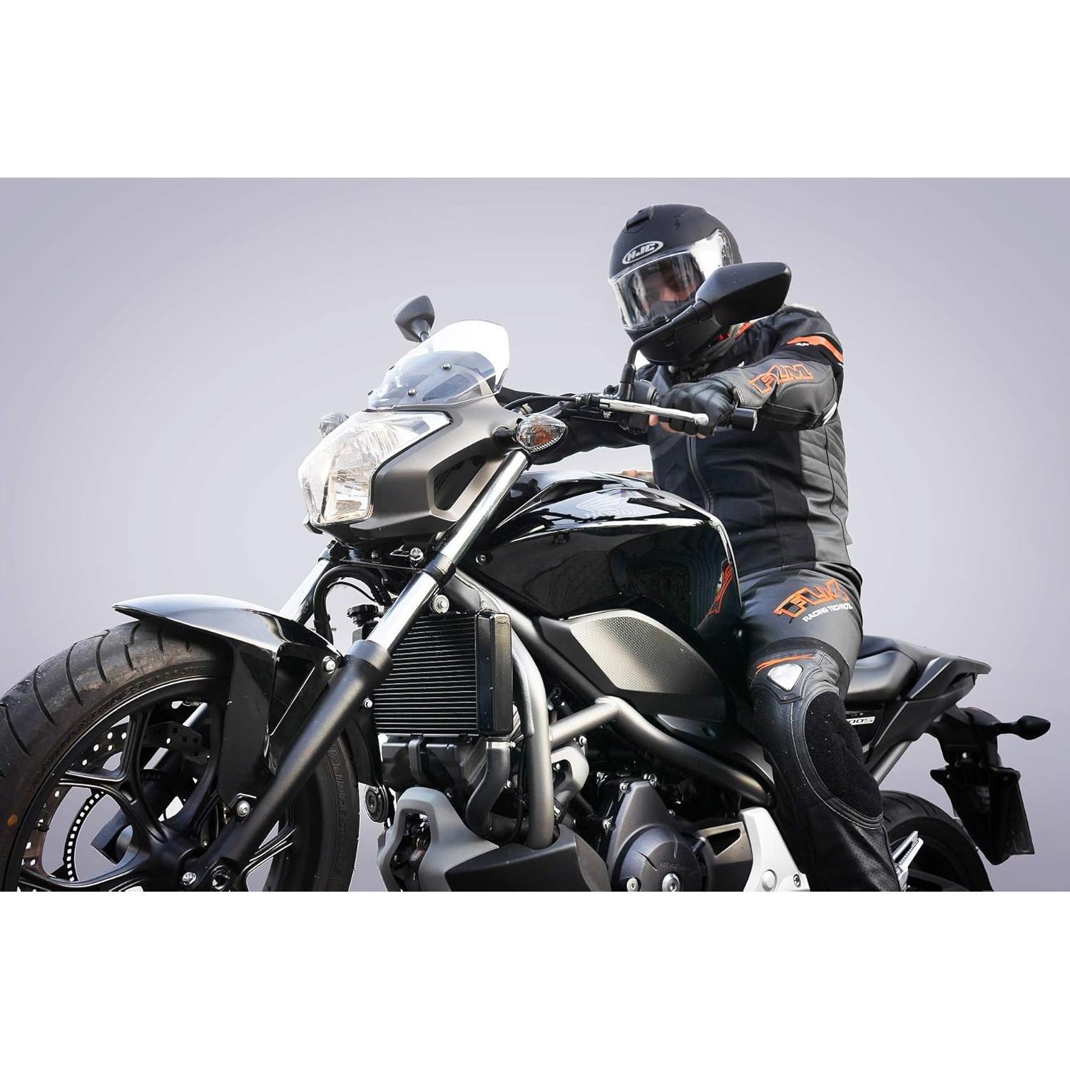 Guantes de Conducción Sin Dedos PU Cuero Sintético Talla M