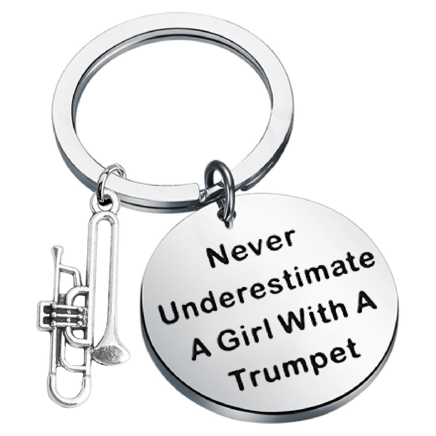 Llavero de Trompeta Poty Regalo para Amantes de la Música