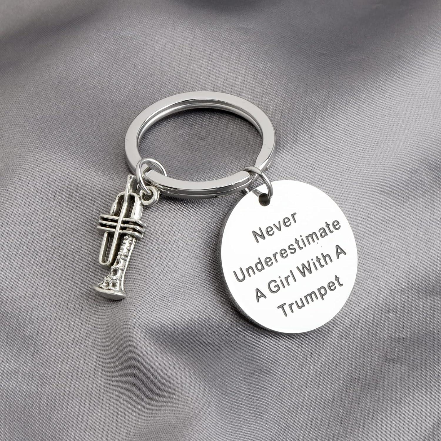 Llavero de Trompeta Poty Regalo para Amantes de la Música