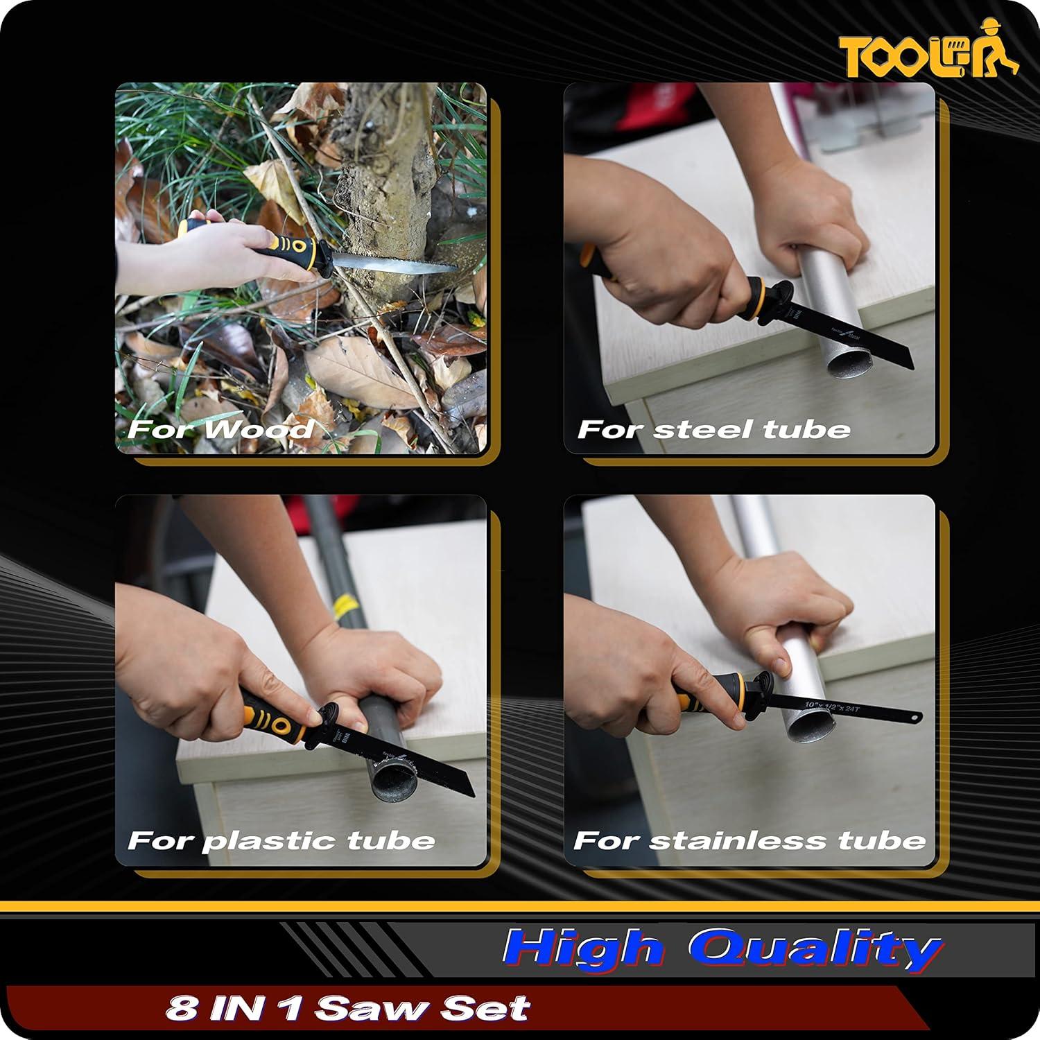 Sierra de Mano TOOLAN 8 en 1 para Yeso y Madera