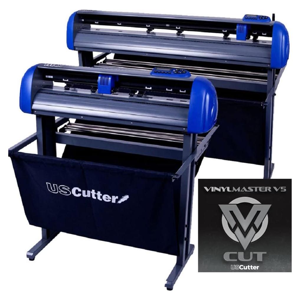 28-inch USCutter Titan 2 Vinyl Cutter/Plotter with Stand, Basket and Design and Cut Software