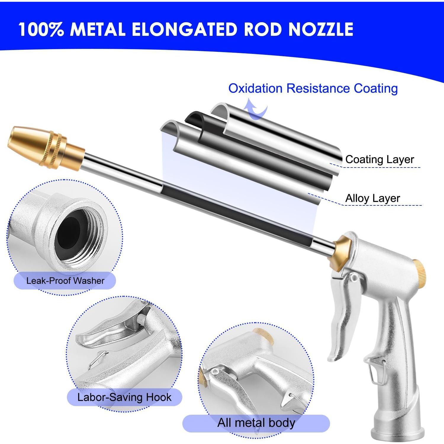 Boquilla de Manguera Ustope GN-02 Metal 2 Puertos 29x13cm