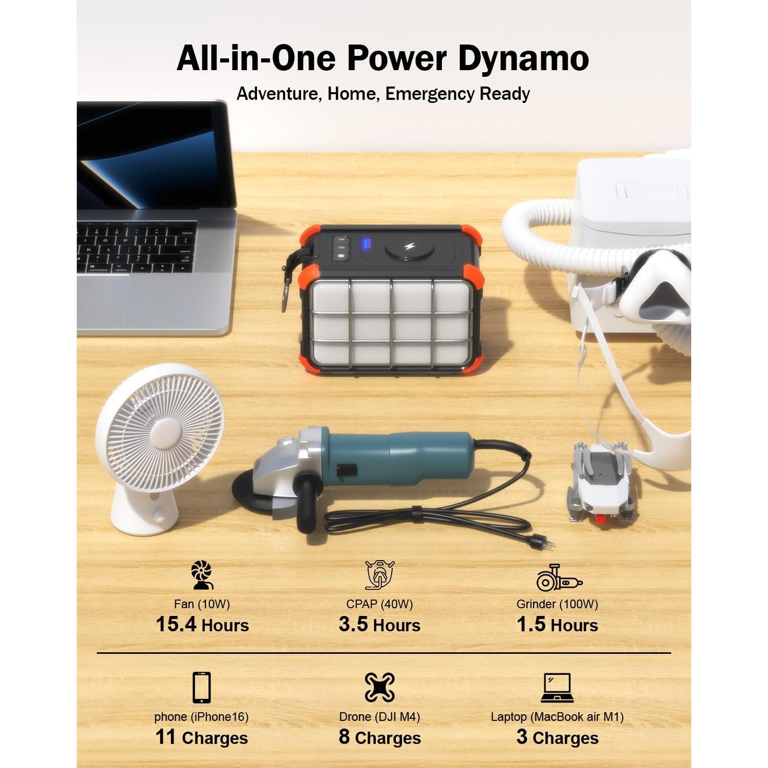 Estación de Energía Portátil BROWEY PN-C150 153Wh 150W Camping