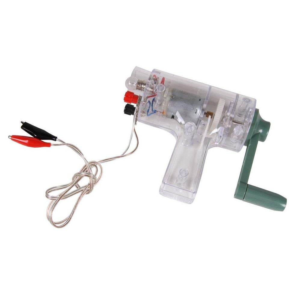 Generador de manivela DC portátil hand2mind 12V 208g