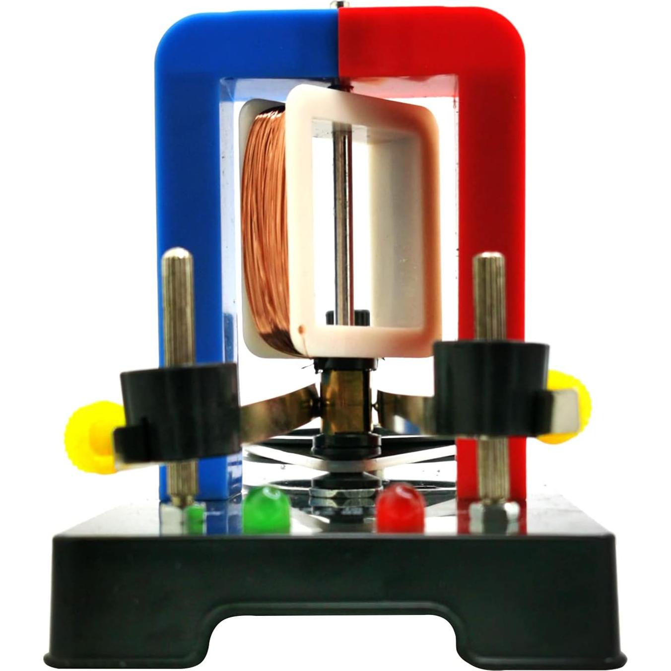 EUDAX School DIY Dynamo Lantern Educational STEM Building,Labs Demonstration Motor Activity Teaching Model Hand Cranked Power Electricity DC Electric Generator Physical Science Experiment Education