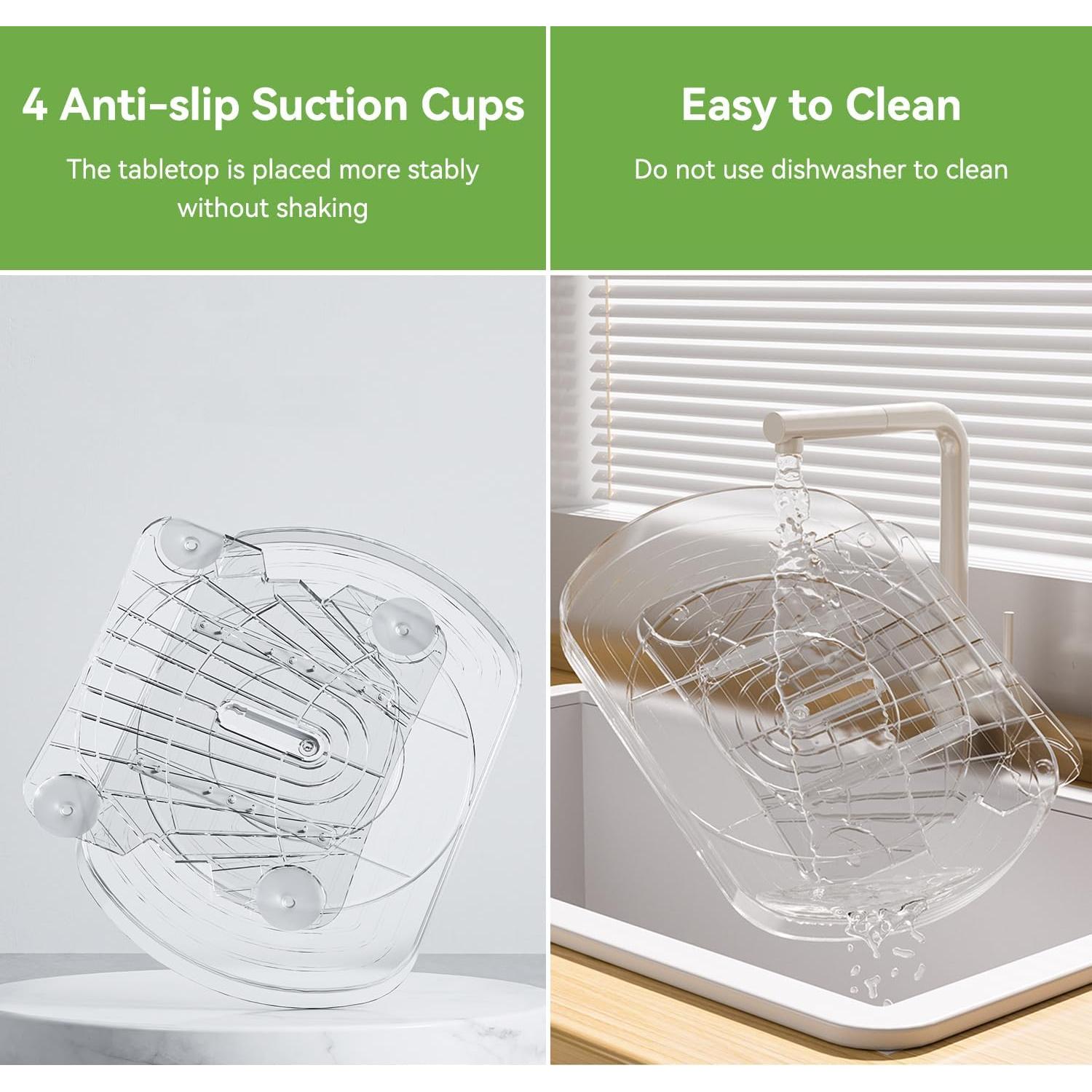 Organizador giratorio Voova Lazy Susan 39.6x27.9cm para refrigerador