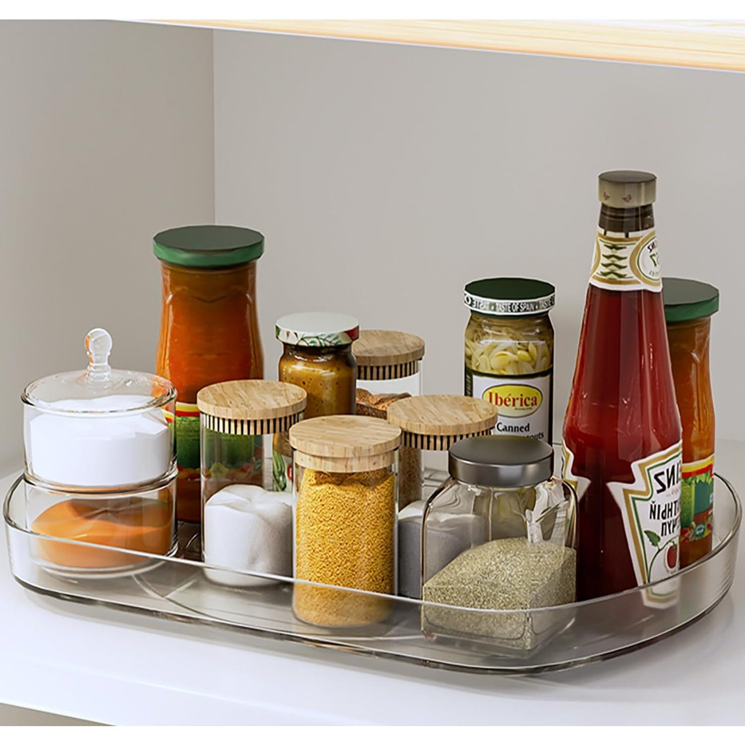 Organizador giratorio Voova Lazy Susan 39.6x27.9cm para refrigerador