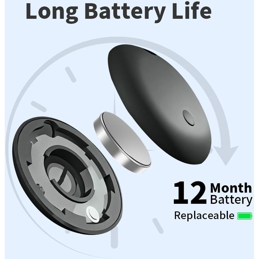 Localizador Bluetooth MaiLv Tech F03C para iOS, Negro