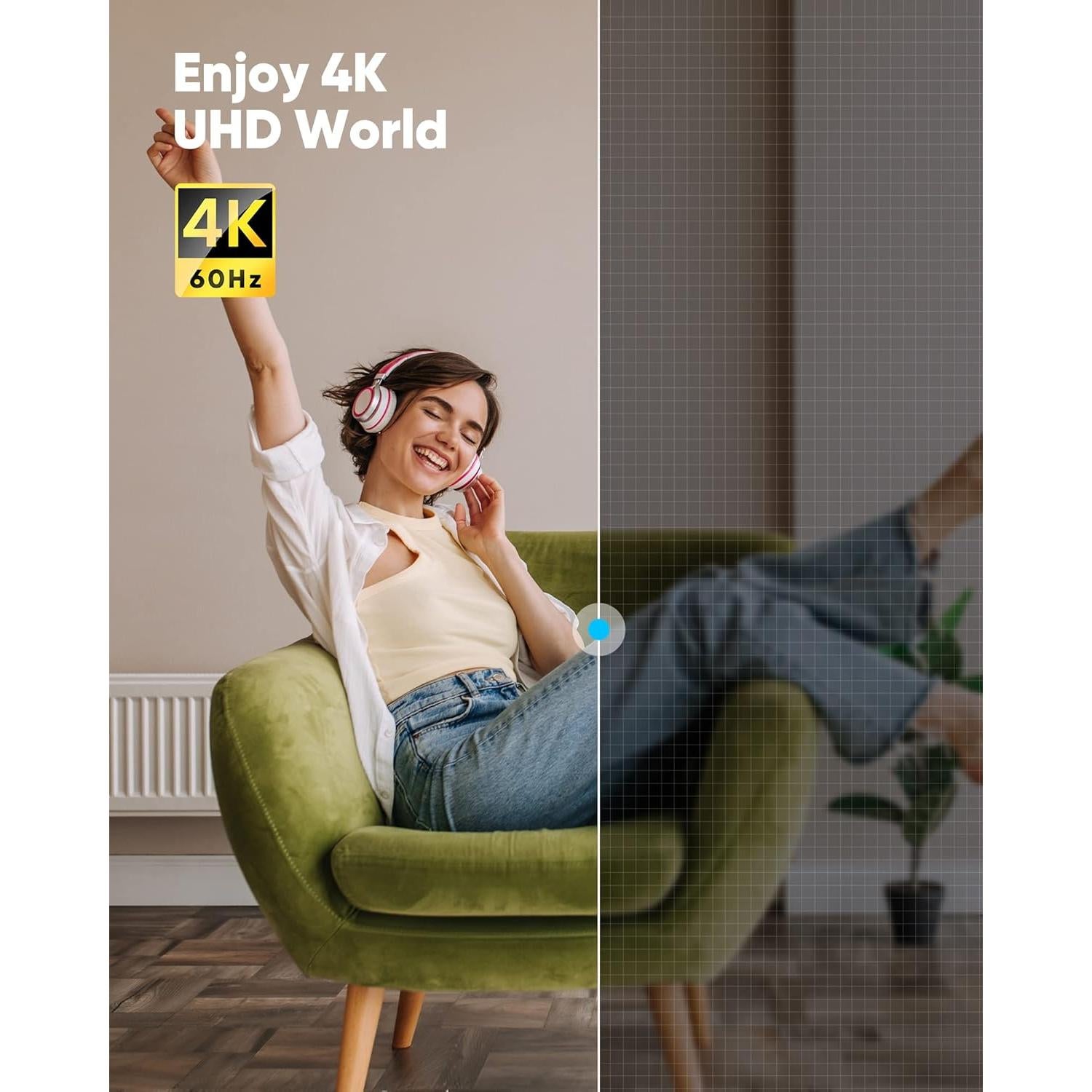 Cable Micro HDMI a HDMI Highwings 1 Pie 4K 60Hz Compatible