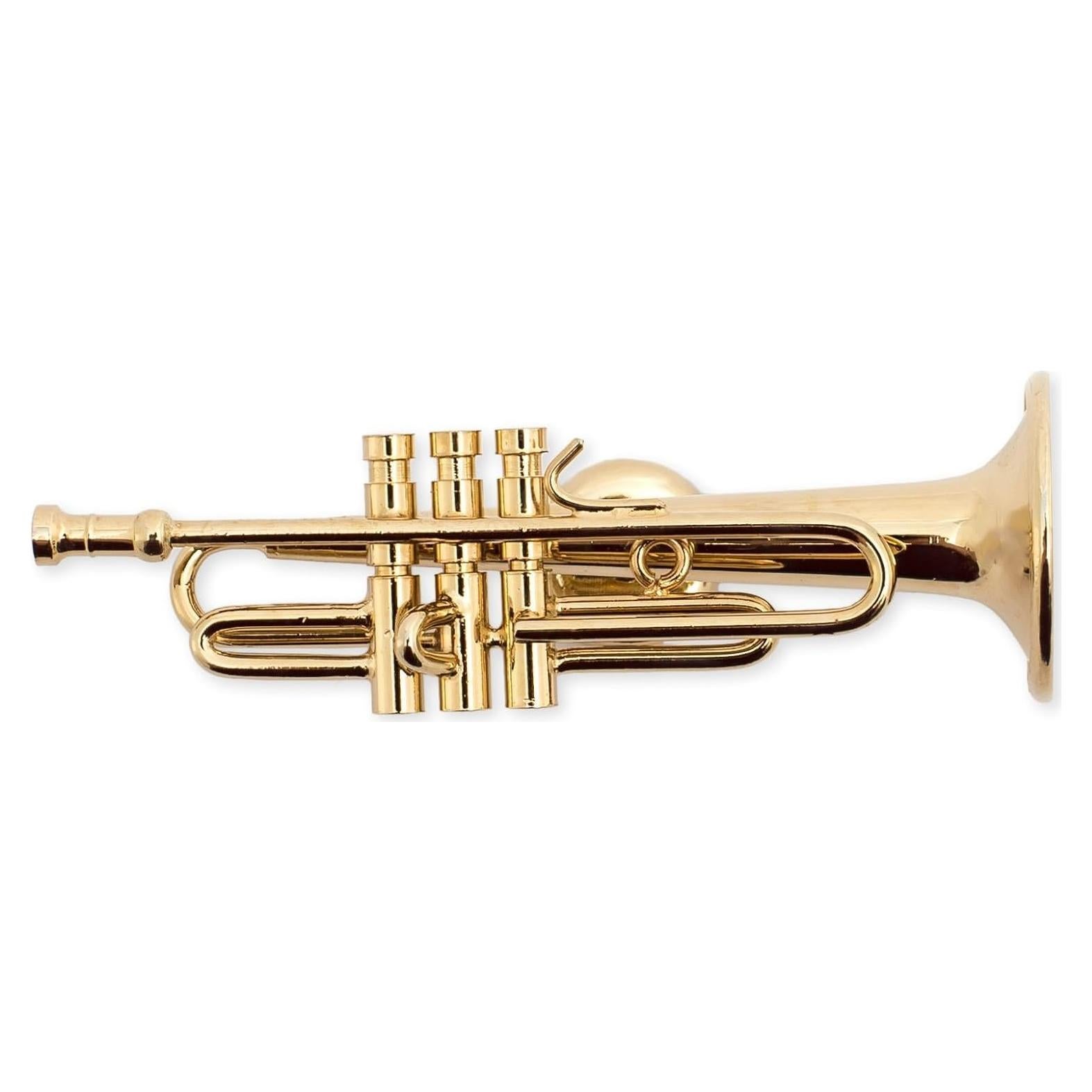 Imán Miniatura Trompeta Dorada Broadway Gifts 6,35 cm