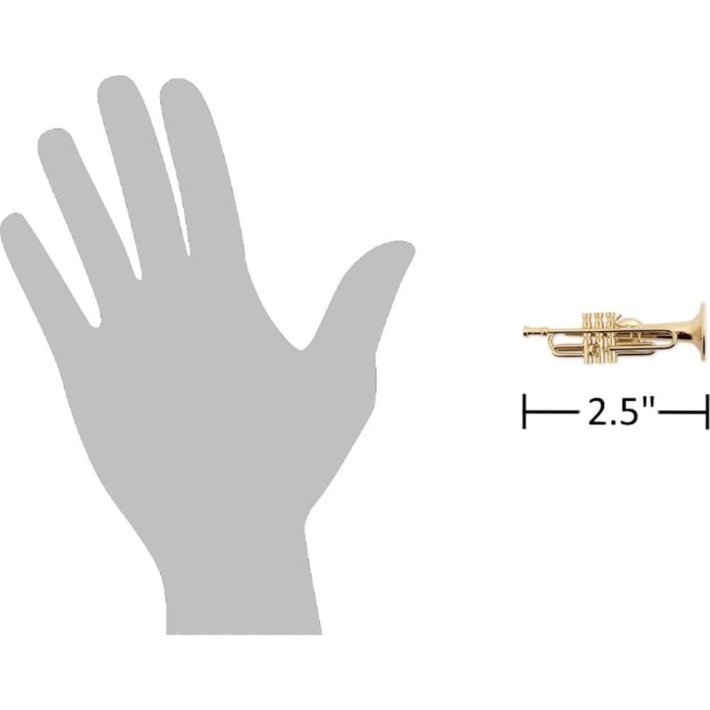 Imán Miniatura Trompeta Dorada Broadway Gifts 6,35 cm