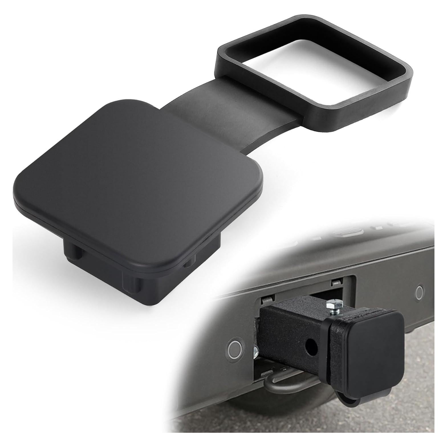 Cubierta de enganche de remolque UYYE 2" goma negra