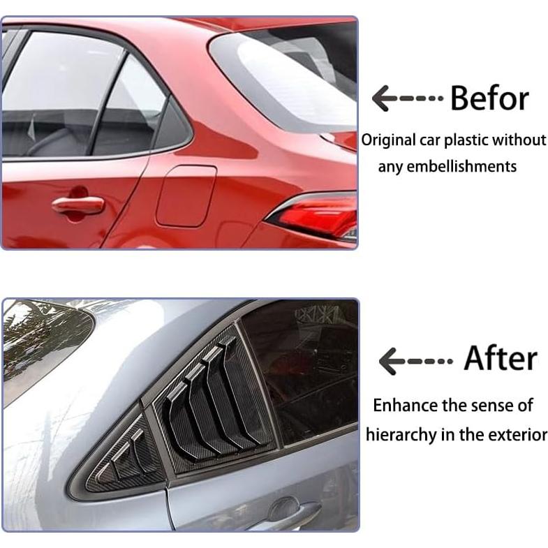 Accesorios de Coche NUFAR para Toyota Corolla 2020-2023 ABS Carbono